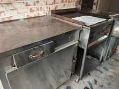 fryer hot plates counter chairs