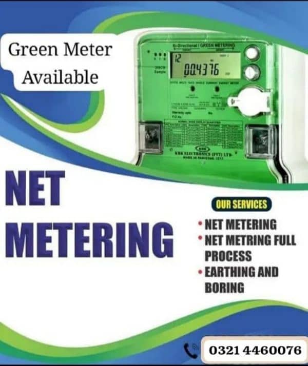 Net Metering & Earthing Boring Available Fastest Service 0321 4460076 1