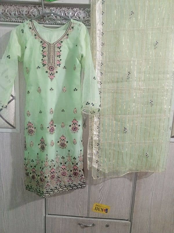 Chiffon 3 piece dress ready to wear 2