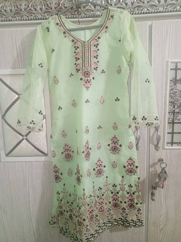 Chiffon 3 piece dress ready to wear 3