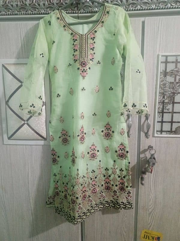 Chiffon 3 piece dress ready to wear 5