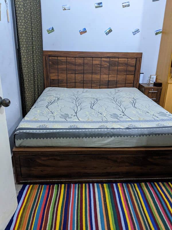 custom bed with shoes rack 6