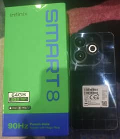 Infinix smart 8 4+4gb Ram 64rom