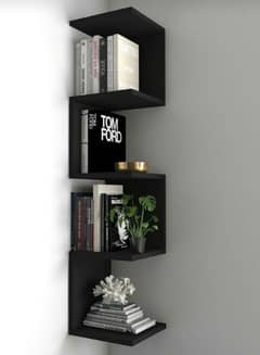 Wall corner Book shelf.