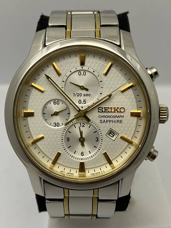 Seiko chronograph watch working good condition 0