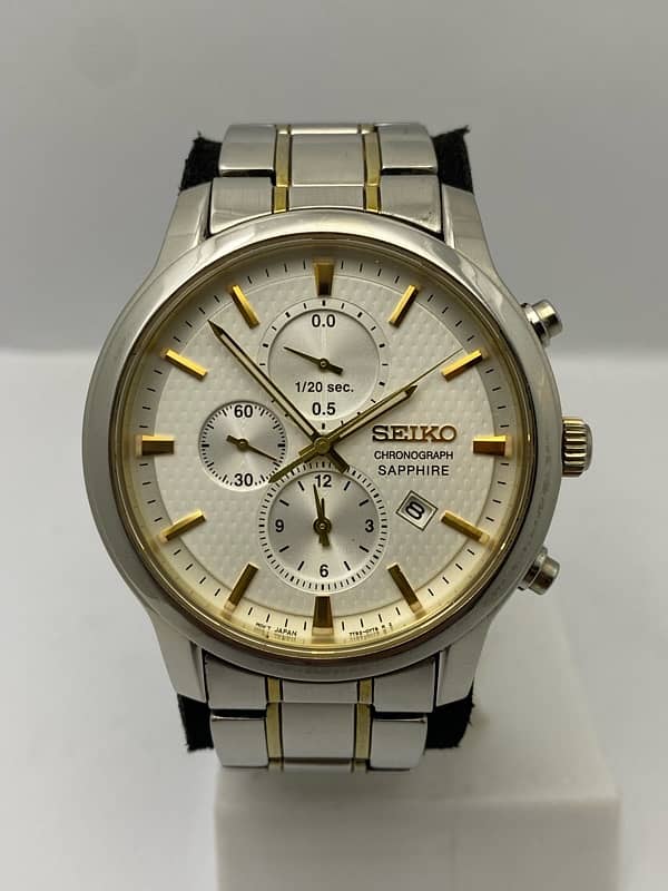 Seiko chronograph watch working good condition 1