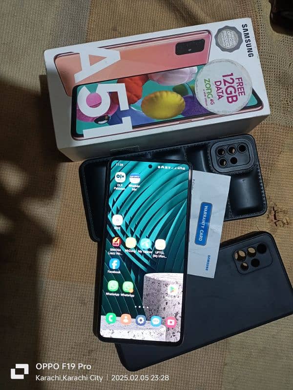 samsung a51 with box 1