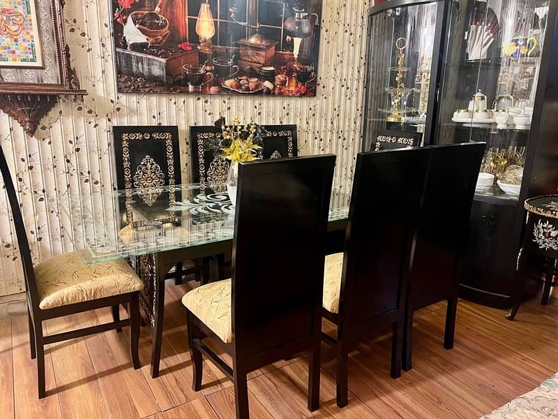 Slightly used 8,chairs designer dining set 5