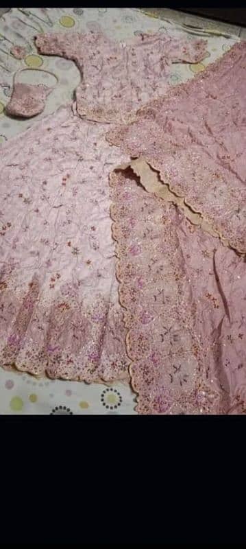 tea pink bridal lehnga for  for sale 1