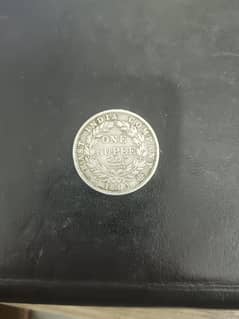 1840  East India Company one rupee coin