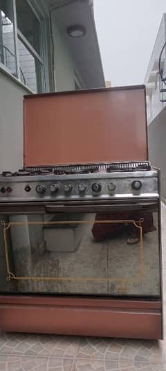 5 burner with gas oven