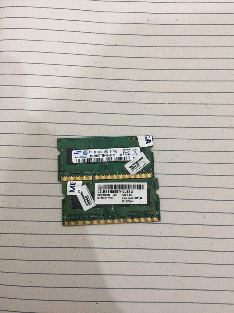 2GB Samsung RAM (x2) – Original, High-Performance Memory for Laptops 2