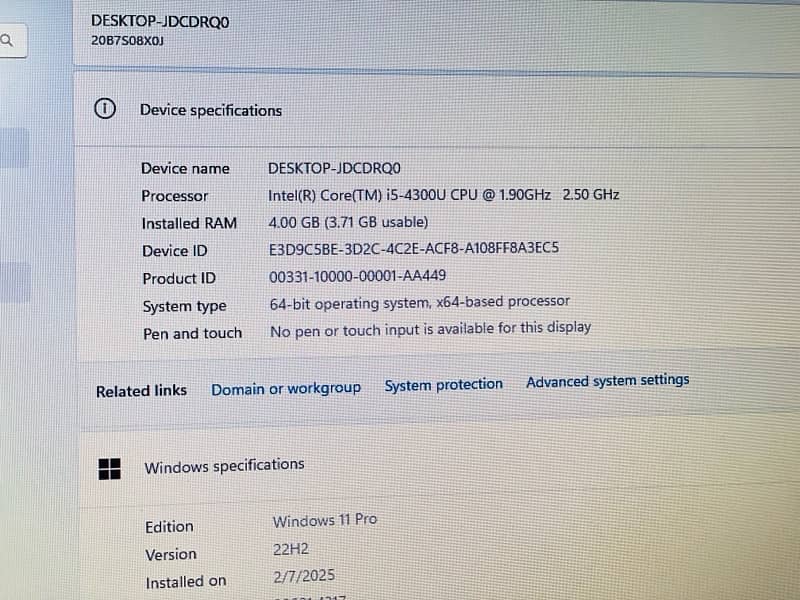 LENOVO T440 i5 4th Generation SSD 250 Laptop 4