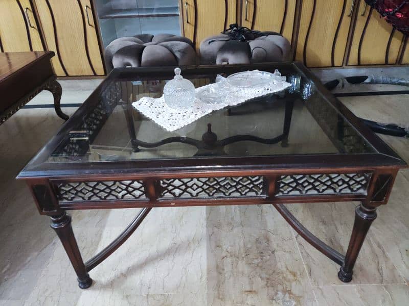 Centre table with glass top 0