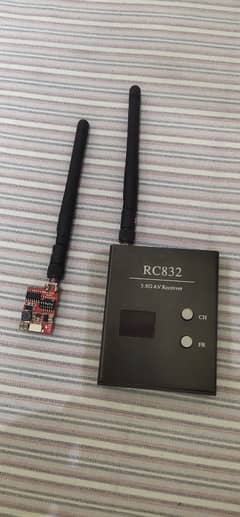 RC832 Receiver and TS832 Transmitter 32CH 5.8G 600 MW Wireless FPV,