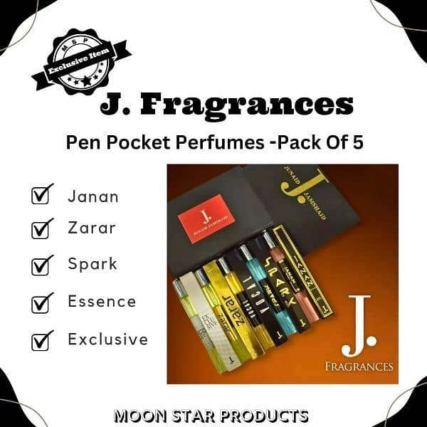 Unisex long lasting fragrance pocket perfume  -5 pcs  Testing pack 3