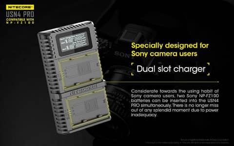Dual Camera Digital Battery charger
