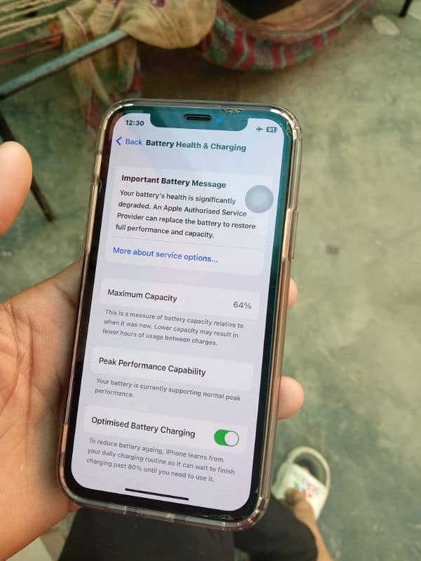 I phone x 11pro ma 64gb nonpta 10by9 exchage xr ya xs ke sath for sale 4