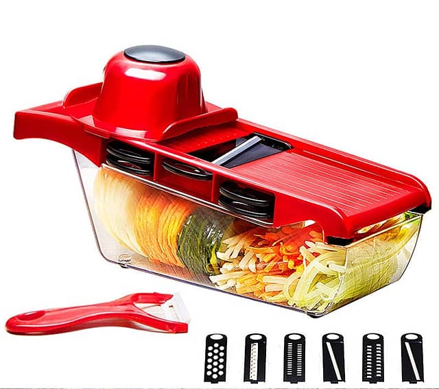 10 in 1 Mandoline Vegetable Slicer Cutter with Box 0