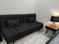 black sofa bed