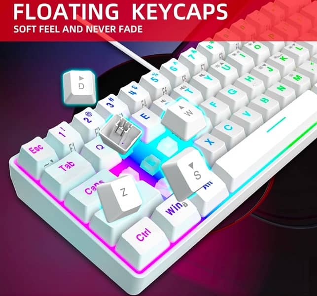 mechanical keyboard 61-KEY RGB STREAMER GAMING KEYBOARD 6