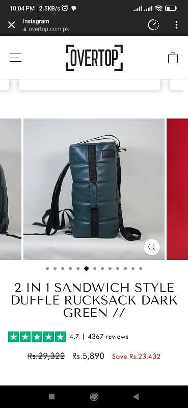 2 in 1 Backpack + Duffle Bag for sale 6