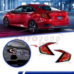 Honda Civic Audi Style Smoked Rear Lamp 2016-2020