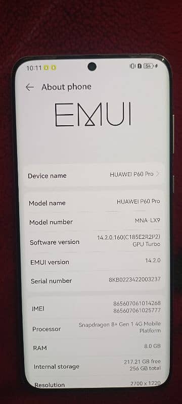 Huawei p60 pro 10/10 condition NON PTA 1