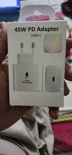 Samsung 45 watt super fast charger with cable