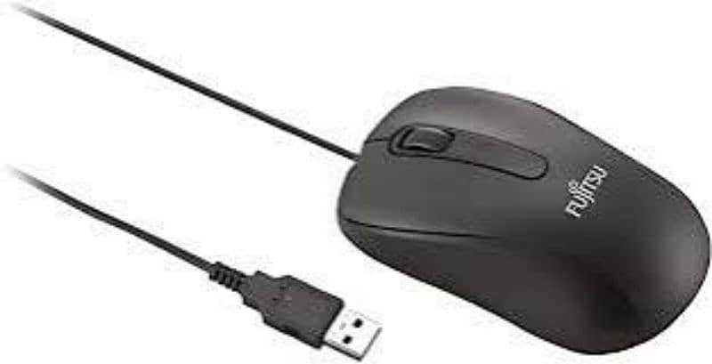 FUJUSTU MOUSE BLACK COLOUR 1