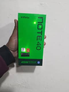 infinix note 40 box pak seal