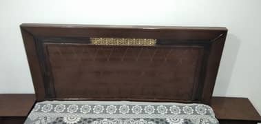 Queen Size Bed with Mattress, Sheesham Mixed Wood