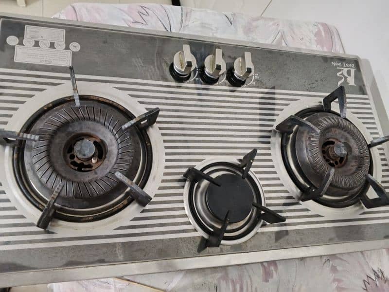 Steel body Triple burner Stove 1