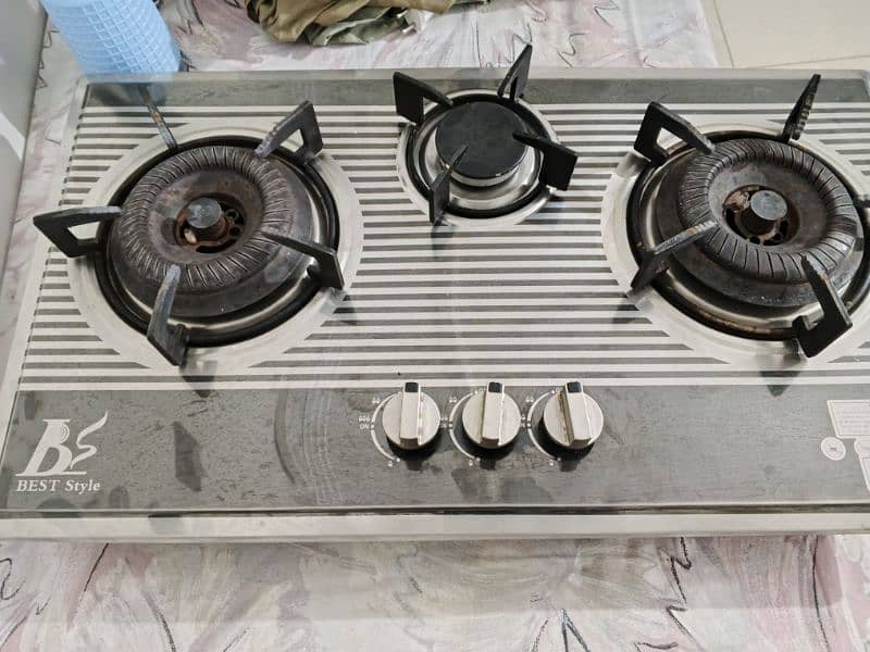 Steel body Triple burner Stove 2