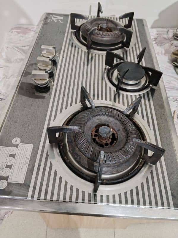 Steel body Triple burner Stove 3