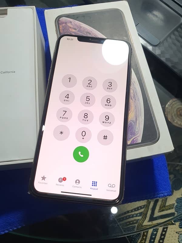 IPhone XS Max with box and charger lifetime sim work 3