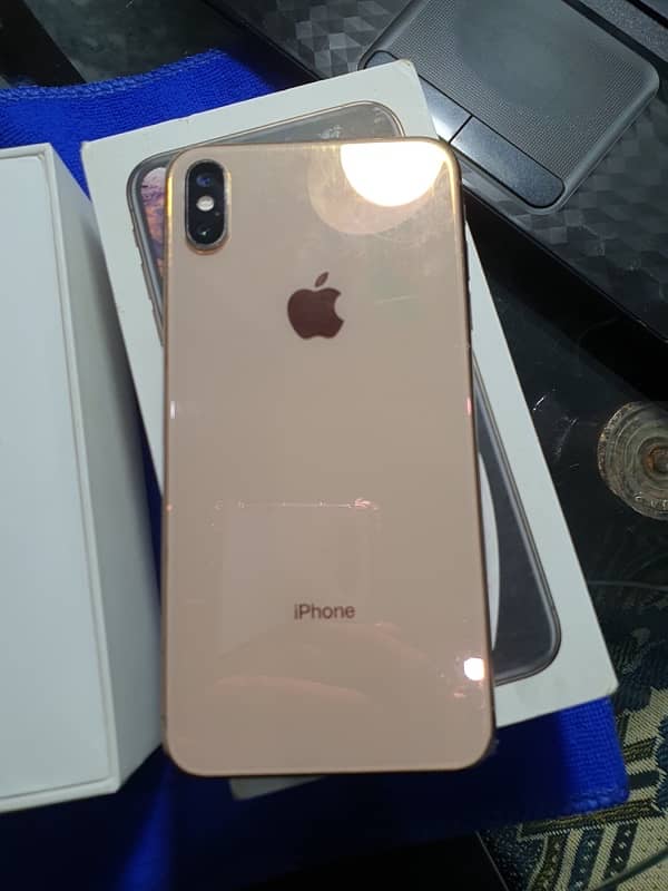 IPhone XS Max with box and charger lifetime sim work 4