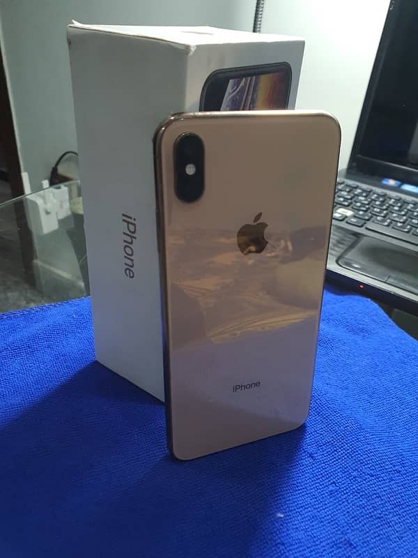 IPhone XS Max with box and charger lifetime sim work 5