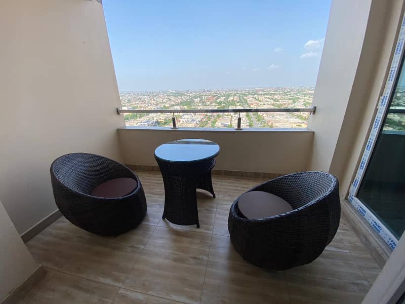 1 Bed room luxury furnished Hotel apartment available for rent at the top location of DHA phase 4 Gold Crest Mall. 5