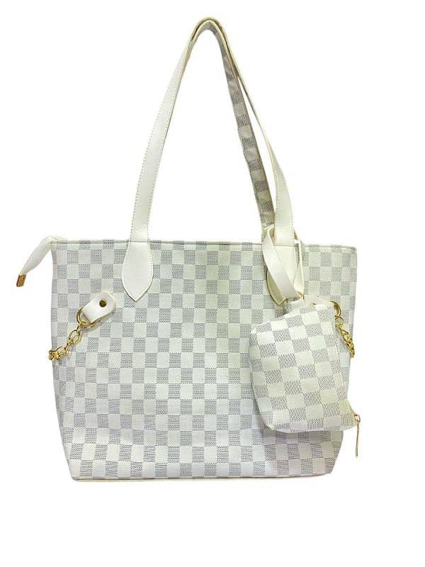 Woman's PU leather printed tote bags 2