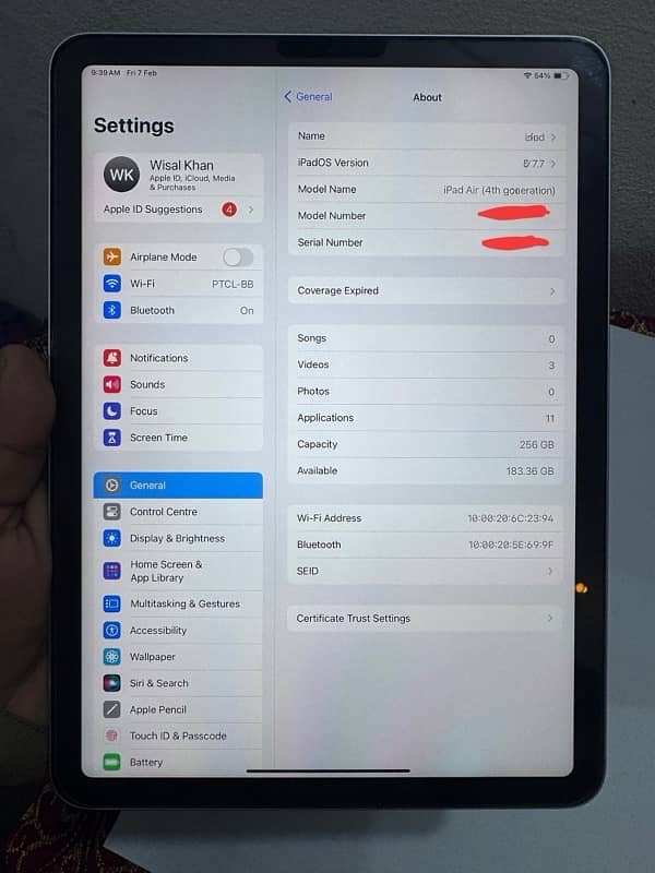 Ipad Air 4th Gen Bypass 256 gb 1