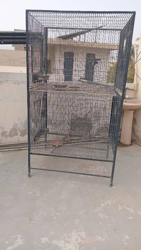 2 potion Birds cage with breeding boxes for sale 1