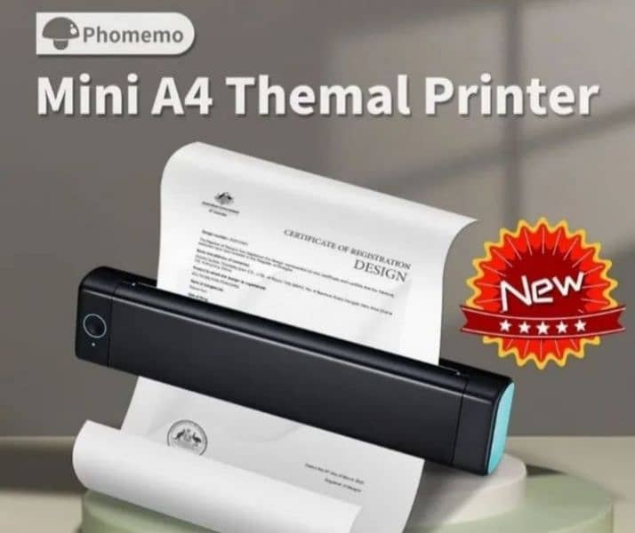 Mini A4 Themal Printer High Qality 0