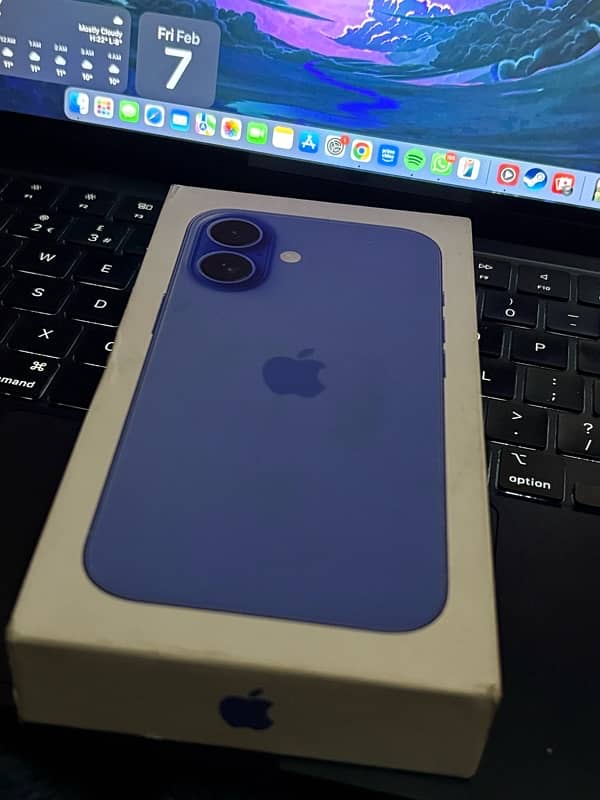 Iphone 16 JV Non PTA 128gb Blue 8