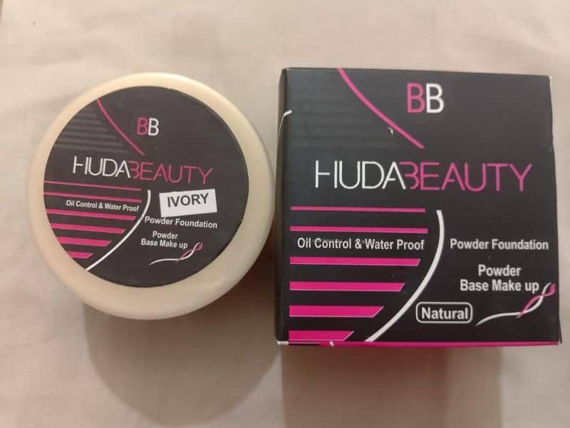 Huda beauty foundation and powder 5