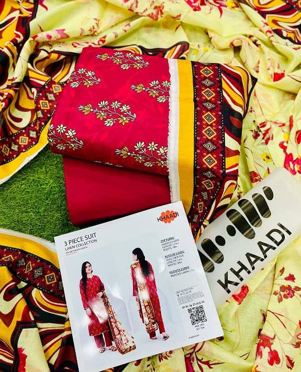 khadi brand original 3 piece pure lawn 1