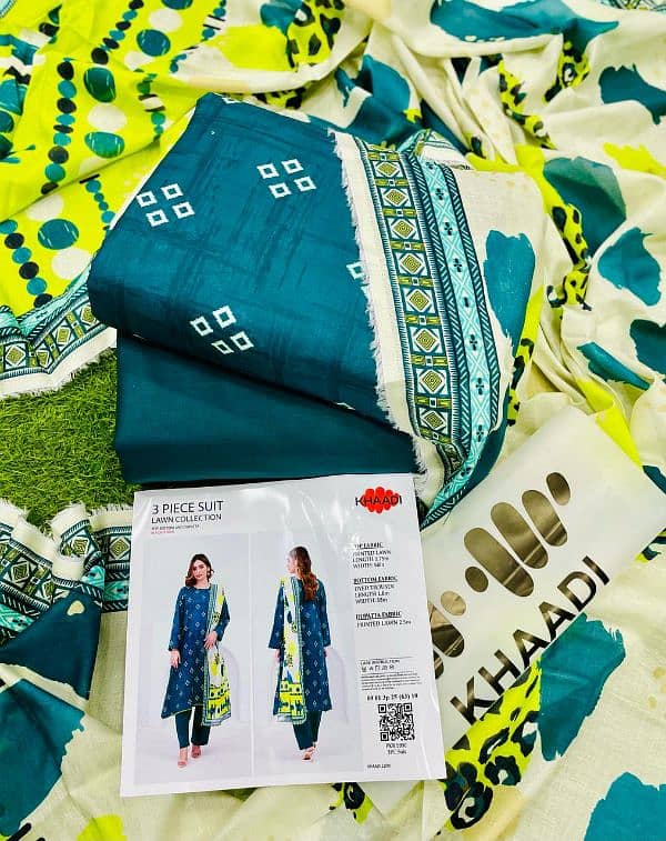 khadi brand original 3 piece pure lawn 2