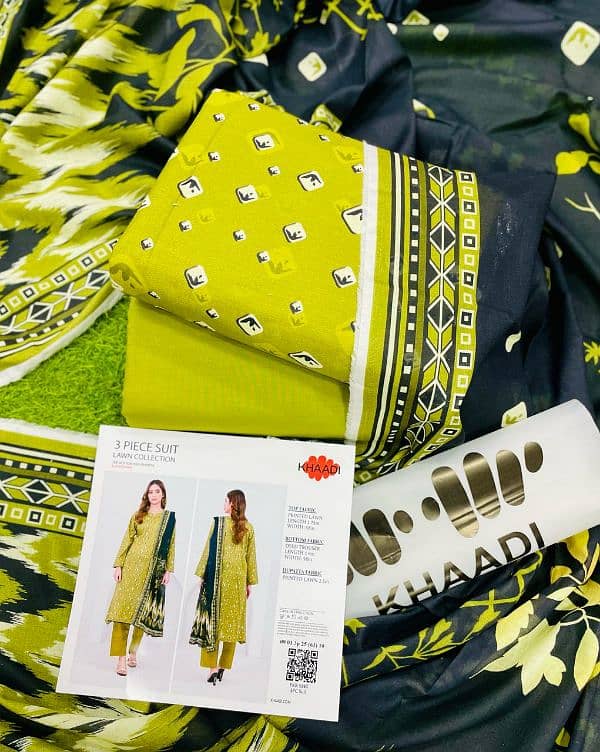 khadi brand original 3 piece pure lawn 9