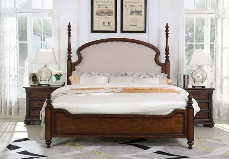 Wooden Peding Beds Collection 5