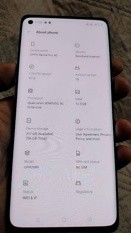 oppo Reno 4 pro urgent sale fix rate no bahas 6